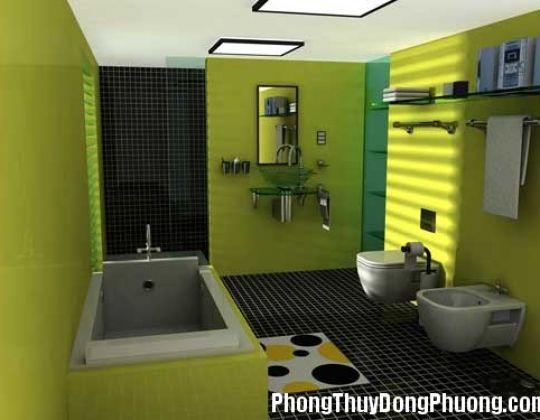 Phòng vệ sinh nên đặt ở vị trí xấu
