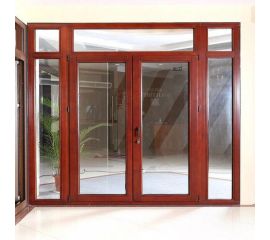 Cửa Nhôm Kính Vân Gỗ 1