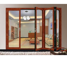 Cửa Nhôm Kính Vân Gỗ 5